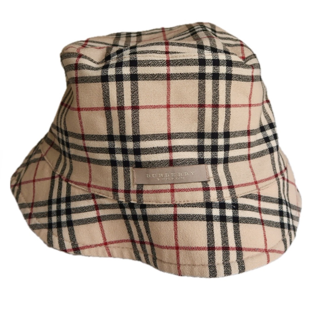 Vintage Burberry plaid bucket hat